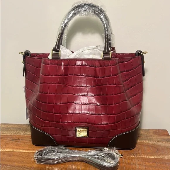 Dooney & Bourke Oakdale Brenna Embossed Leather Bag - Picture 2 of 8